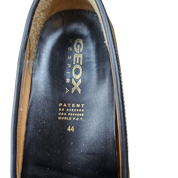 New GEOX Respira Men's Black Leather Slip-on Driving Loafer Size EU44 /US11 - Picture 9 of 12